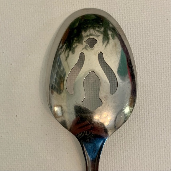 Rogers IS Stainless USA LAWNCREST 7.75" Slotted Serving Spoon Flatware Cutlery - Picture 6 of 10